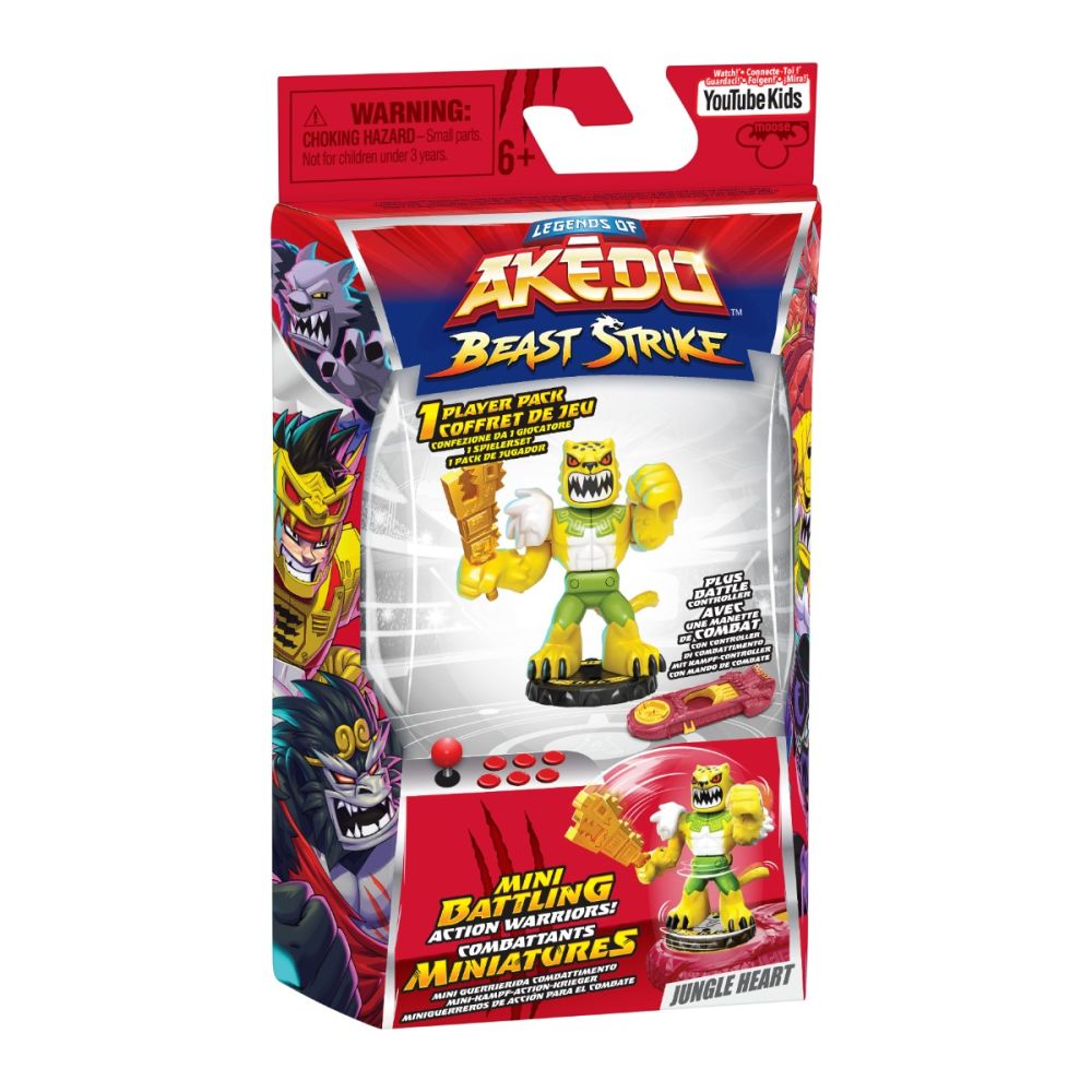 Figurina cu accesorii, Akedo, Beast Strike, Jungle Heart, S5