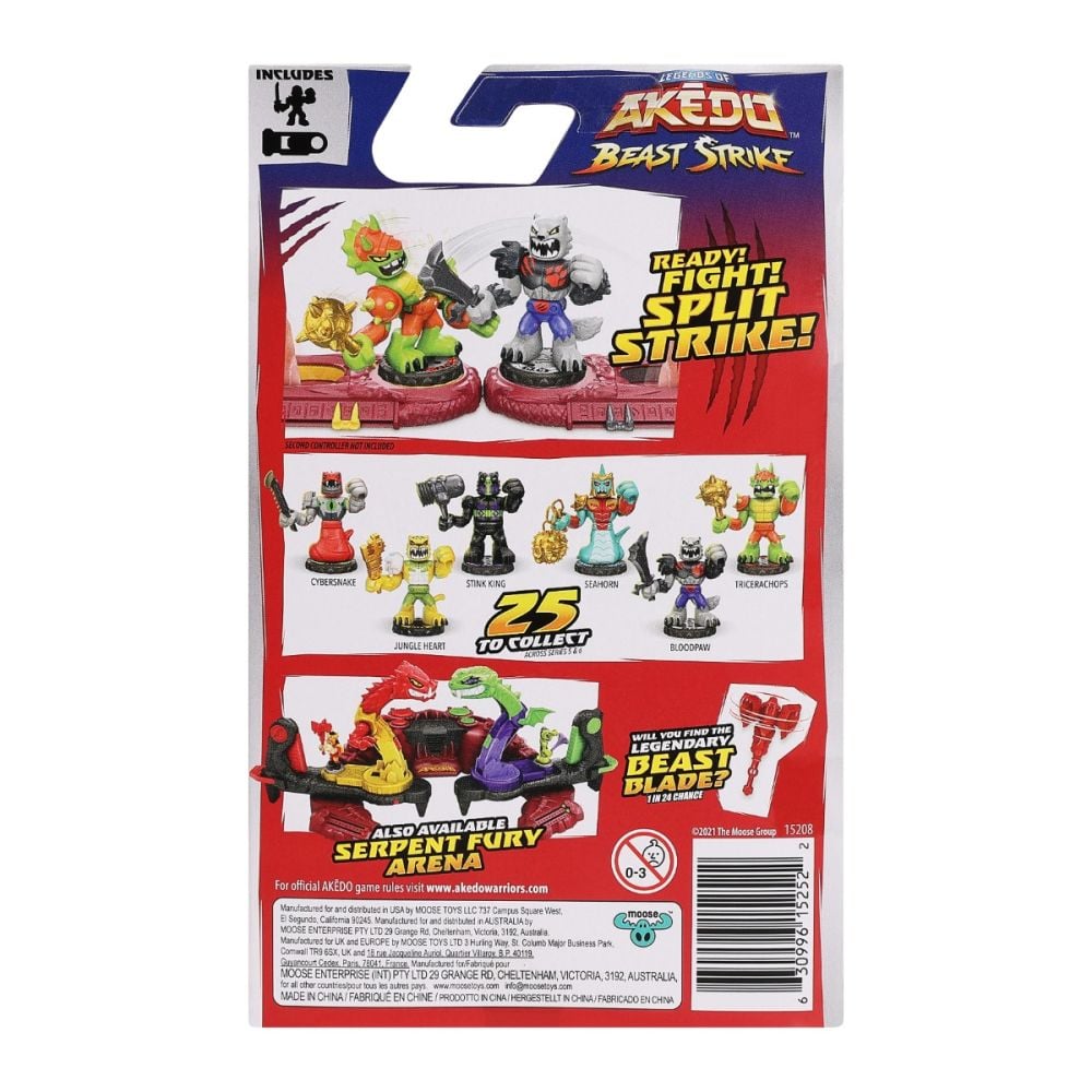 Figurina cu accesorii, Akedo, Beast Strike, Jungle Heart, S5