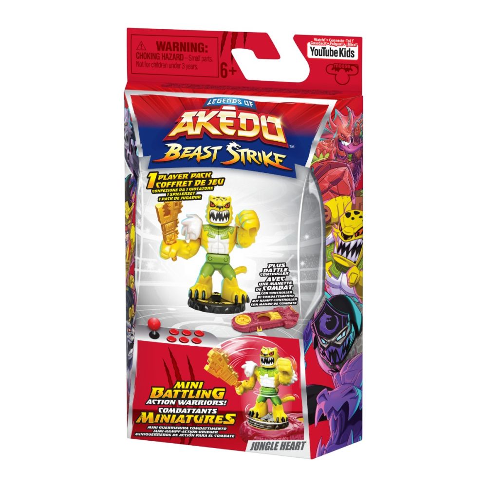 Figurina cu accesorii, Akedo, Beast Strike, Jungle Heart, S5