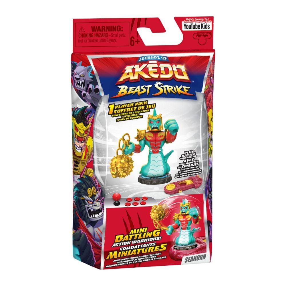 Figurina cu accesorii, Akedo, Beast Strike, Seahorn, S5