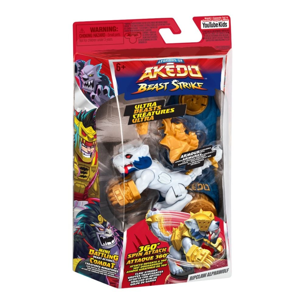 Figurina Ultra Beast, Akedo, Beast Strike, Ripclaw Alphawolf, S6