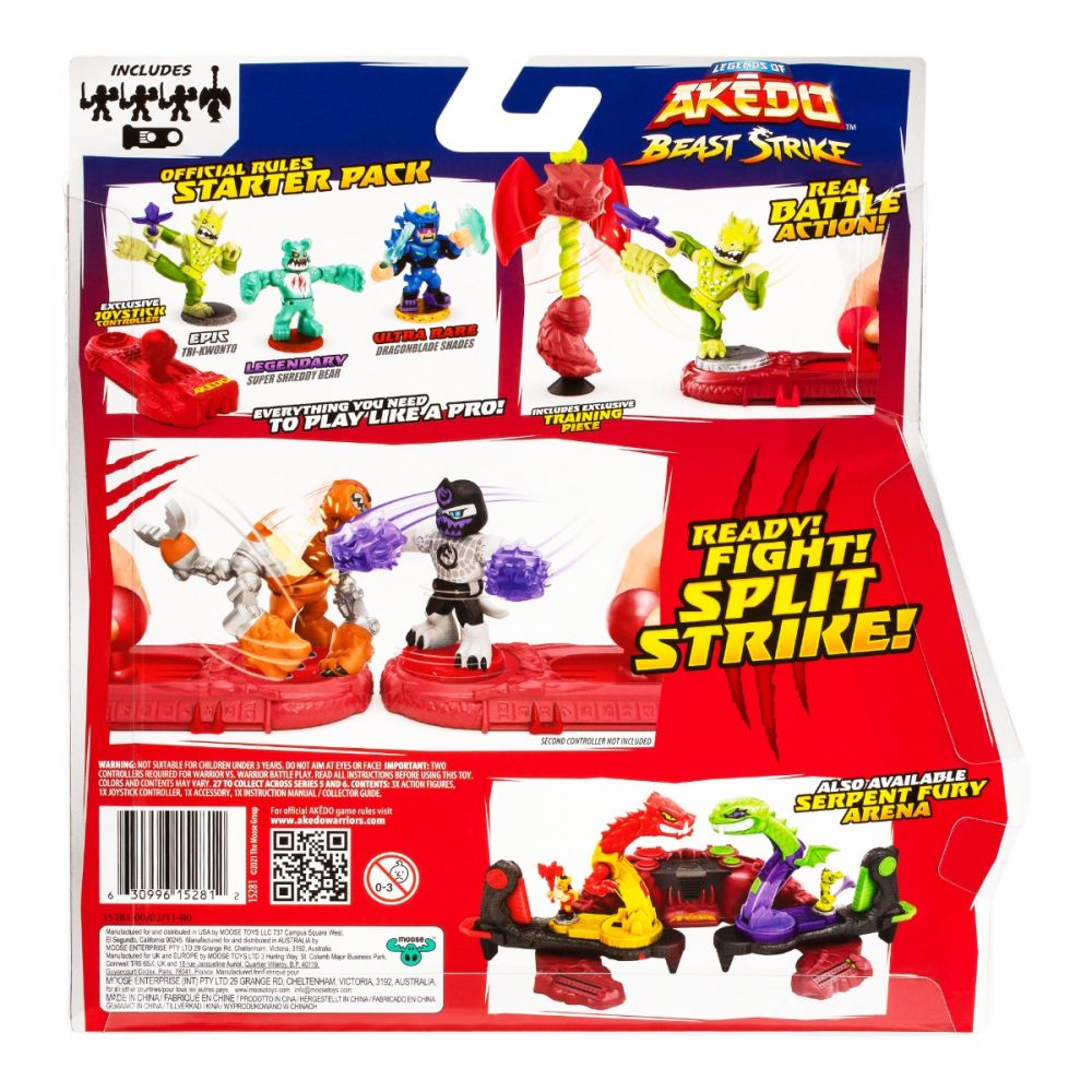 Set 3 figurine, Akedo, Beast Strike, Starter Pack, Tri-Kwonto, S6