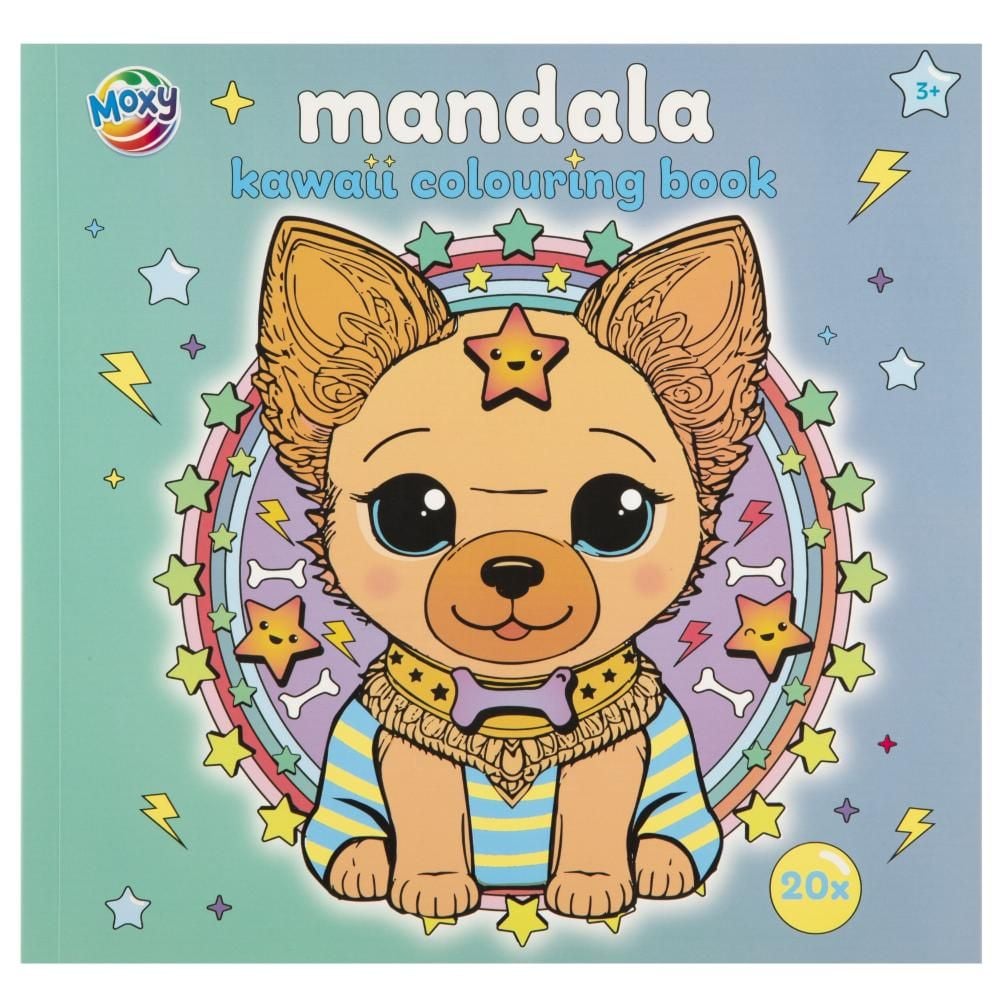 Carte de colorat, Grafix, Mandala Kawaii, 20 pagini
