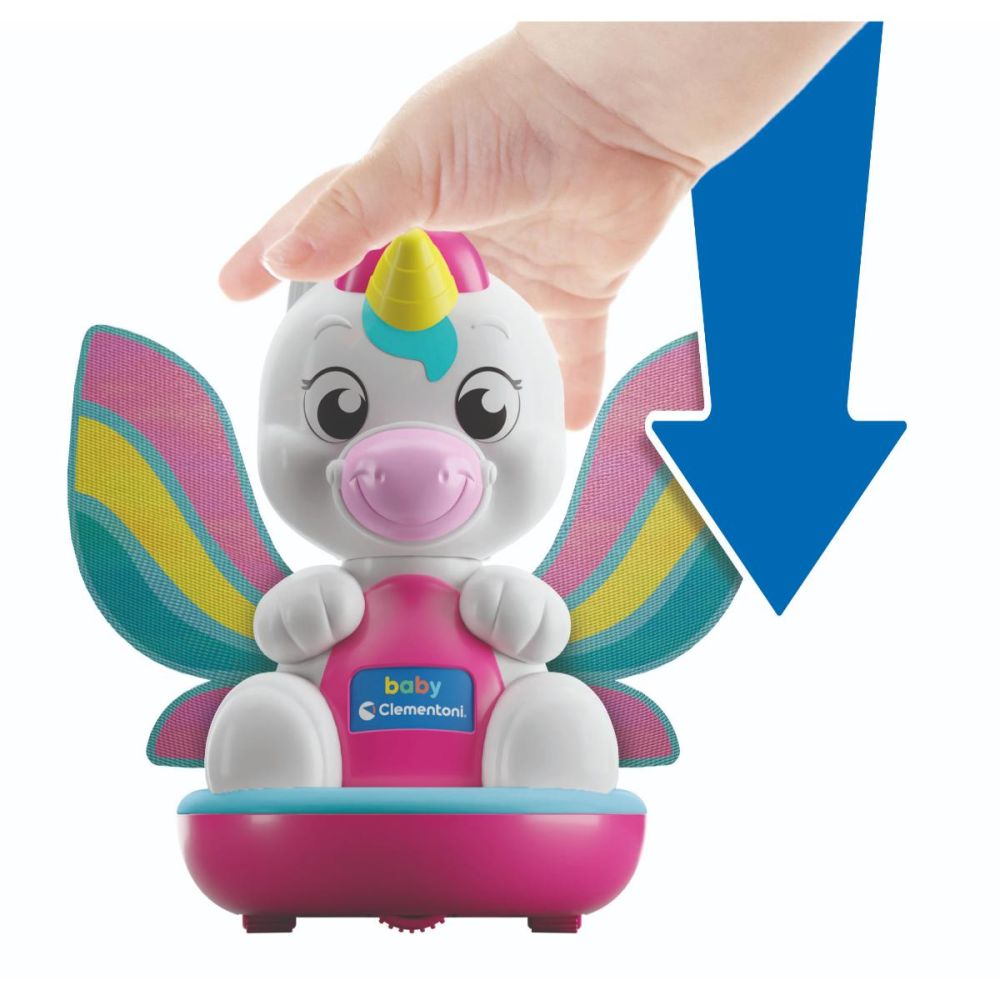 Jucarie bebelusi, Clementoni Baby, Spin&Dream, Unicorn si Dragon