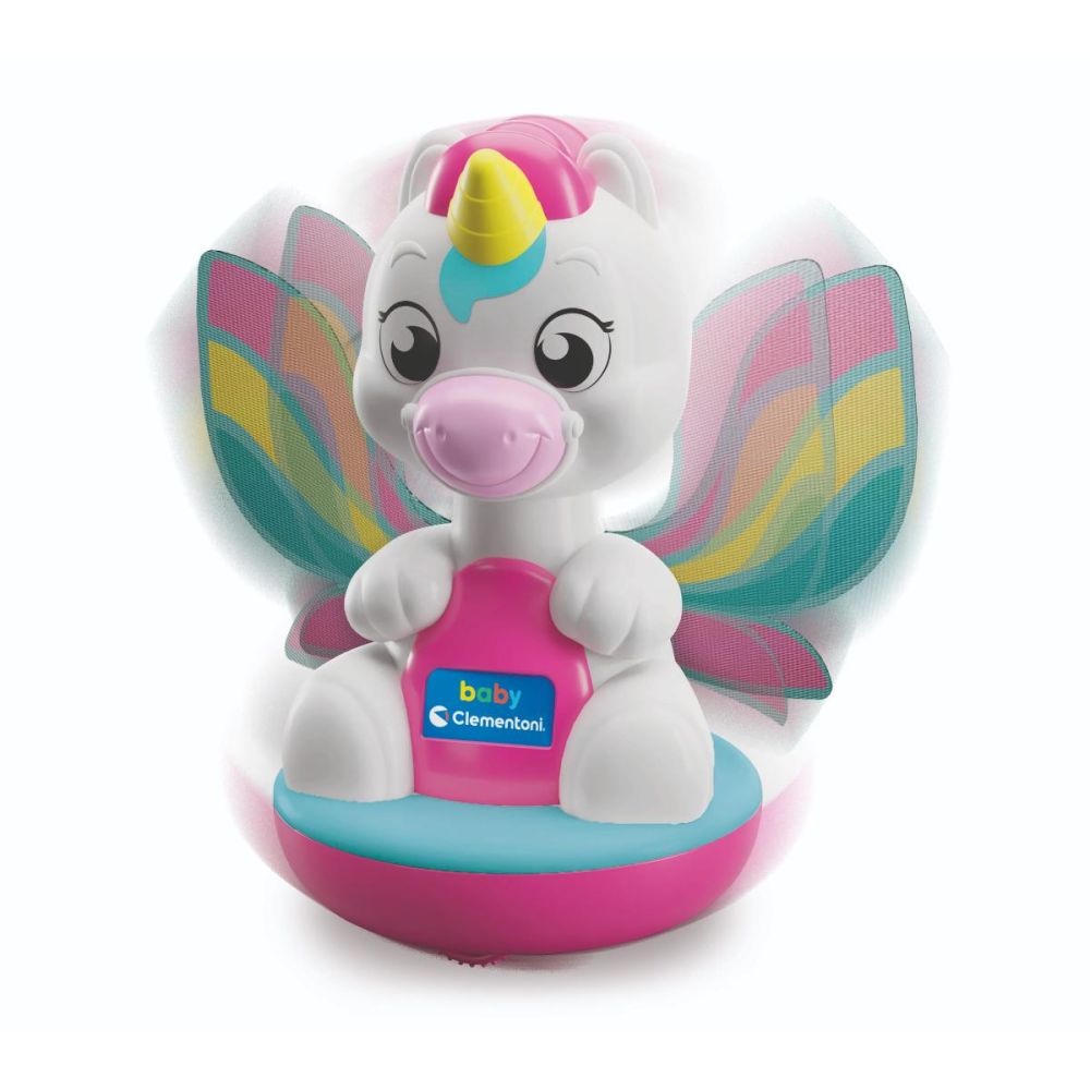 Jucarie bebelusi, Clementoni Baby, Spin&Dream, Unicorn si Dragon