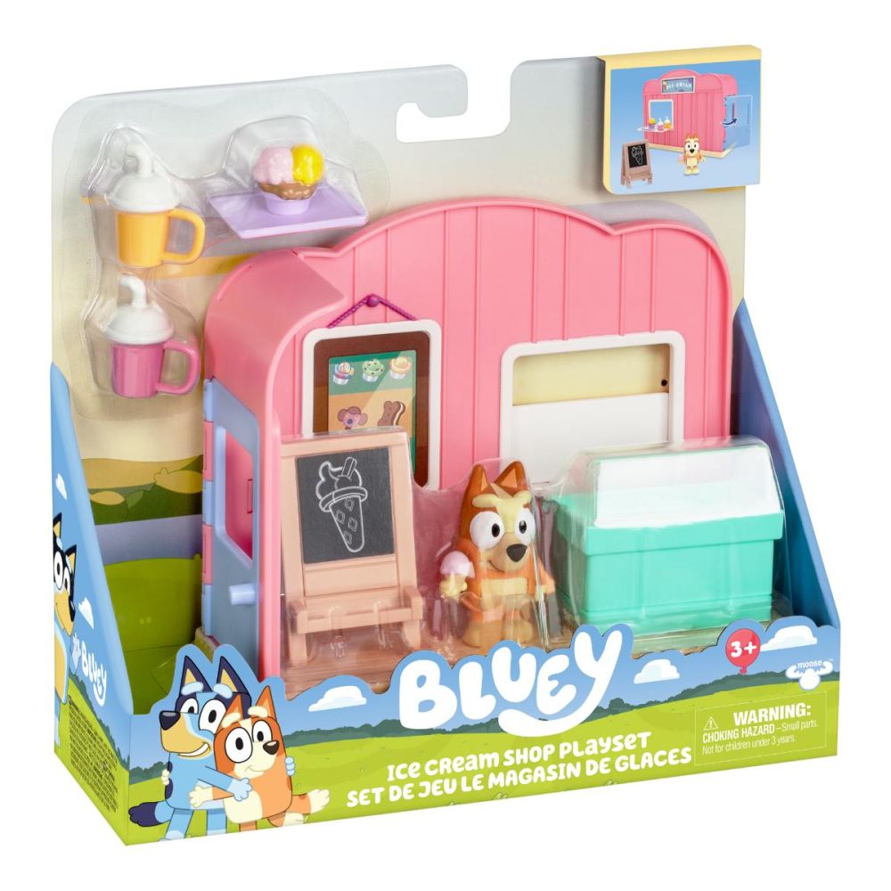 Set de joaca cu figurina, Bluey, Ice Cream Shop