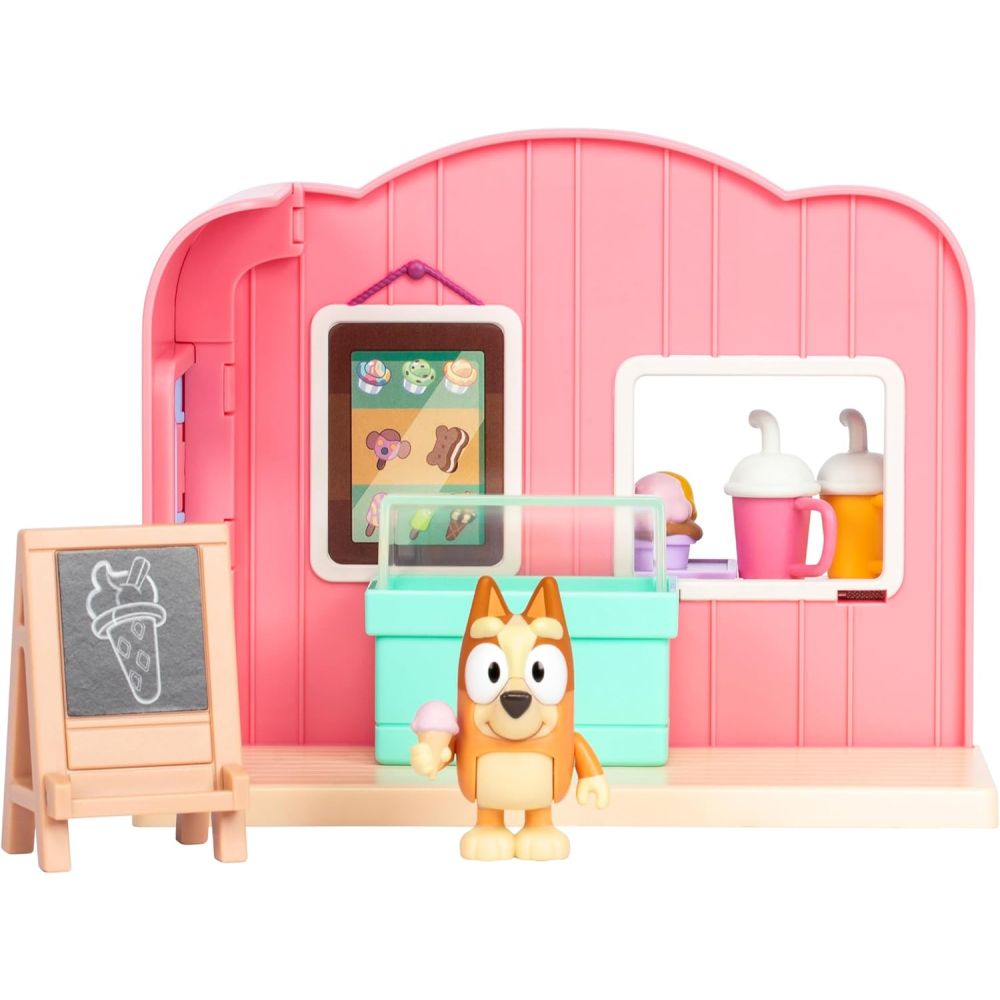 Set de joaca cu figurina, Bluey, Ice Cream Shop