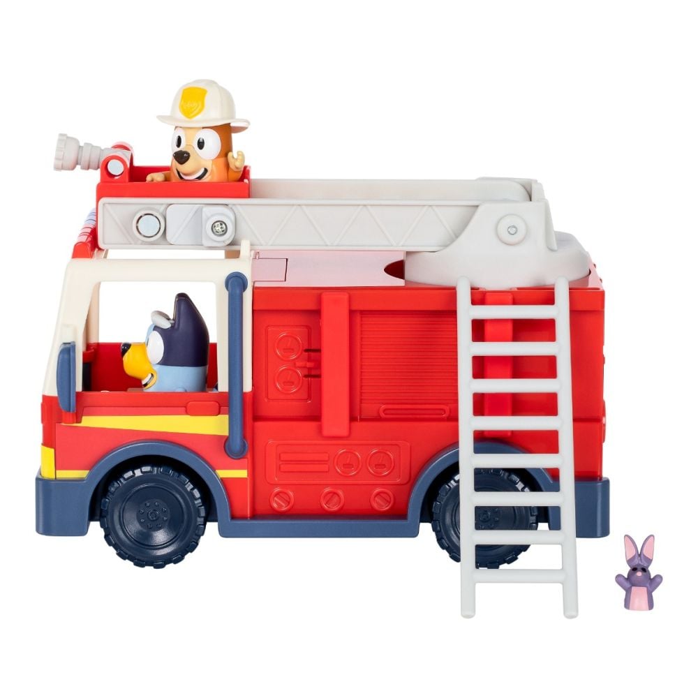 Masina de pompieri si 3 figurine, Bluey, Firetruck