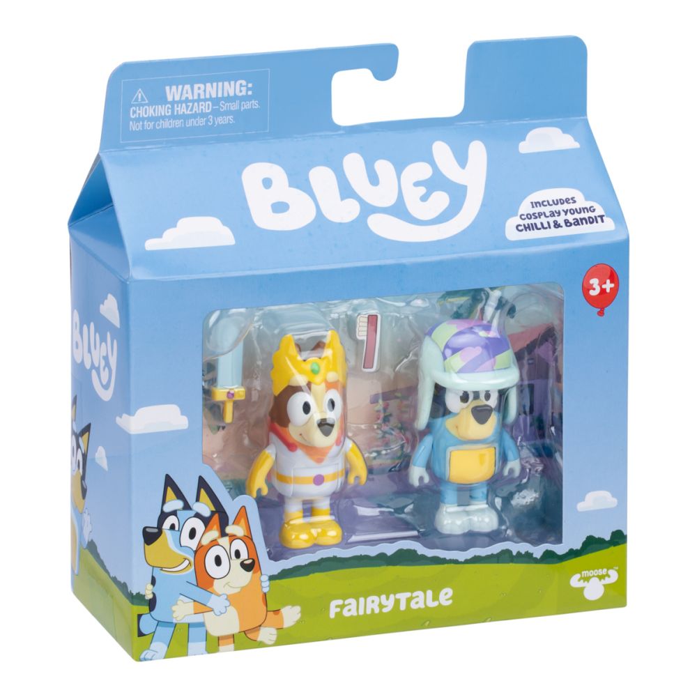 Set 2 figurine, Bluey, Fairytale