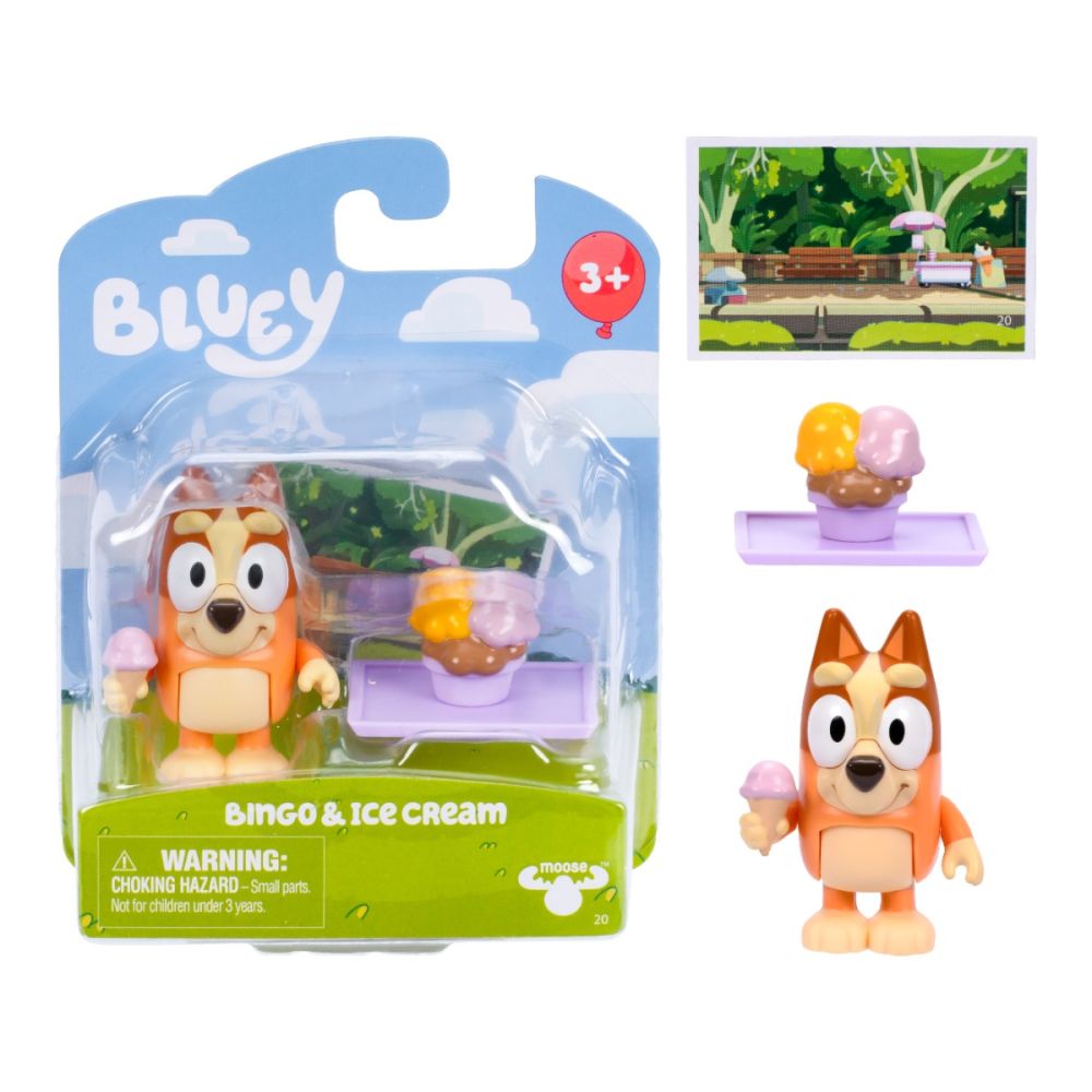 Set figurina, Bluey, Story Starter, Bingo si Ice Cream