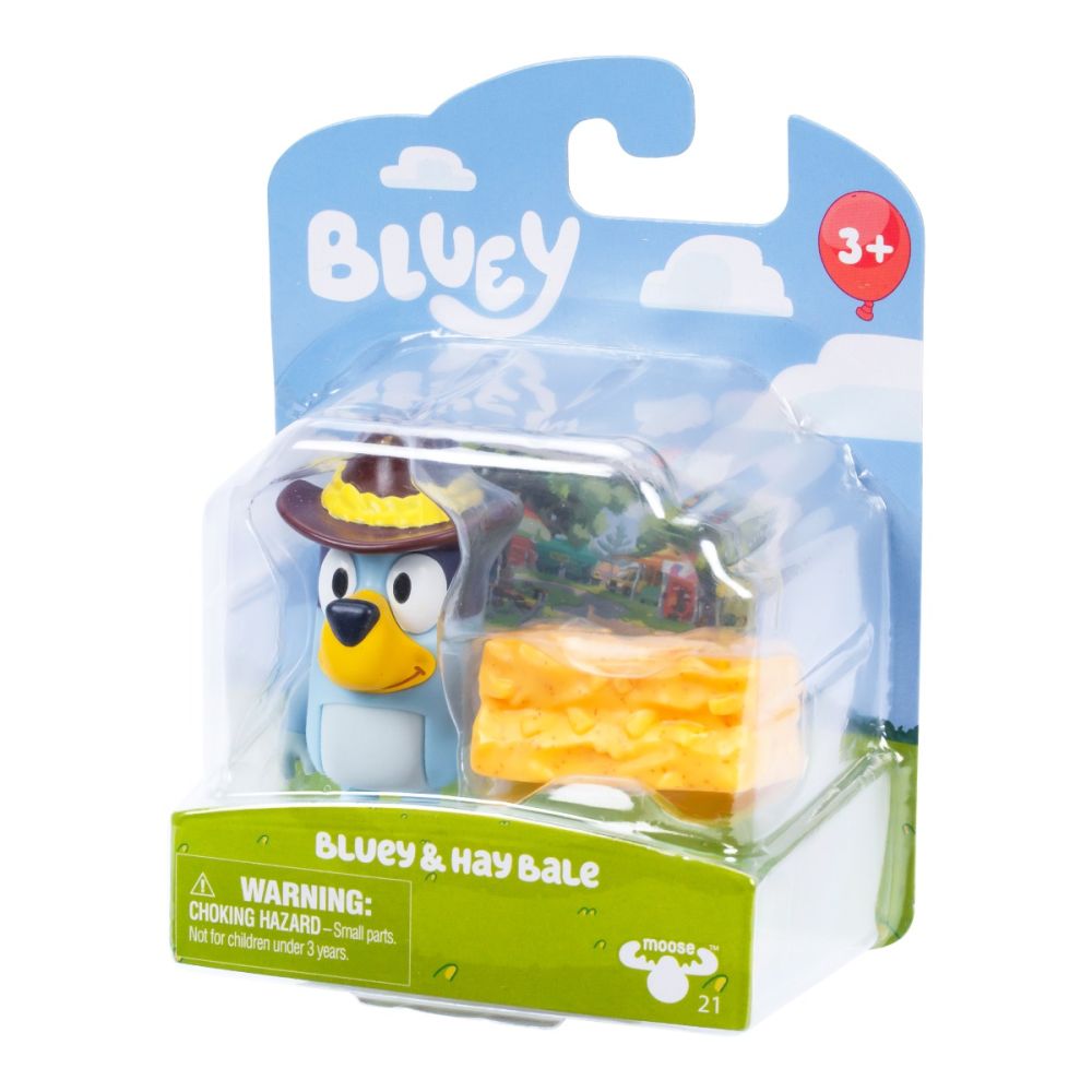 Set figurina, Bluey, Story Starter, Bluey si Hay Bale