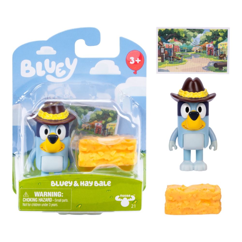 Set figurina, Bluey, Story Starter, Bluey si Hay Bale