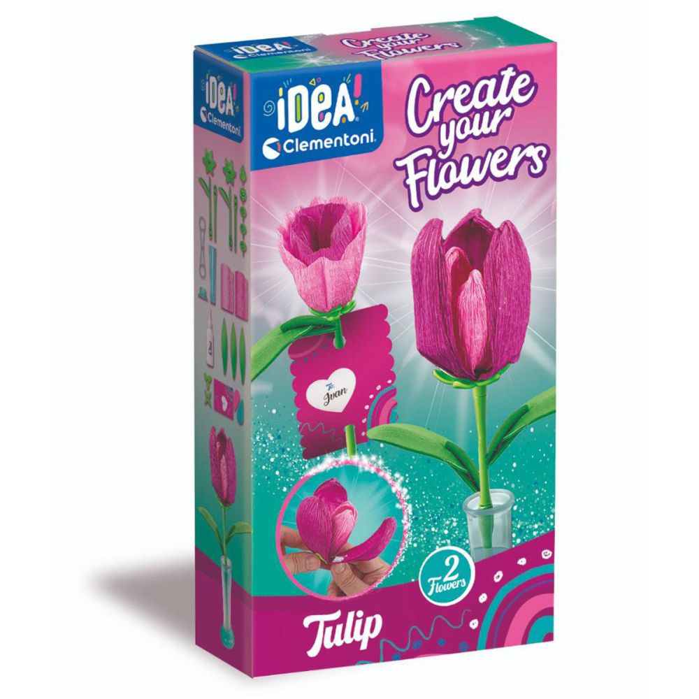 Set de creat 2 flori, Clementoni Idea, Lalele