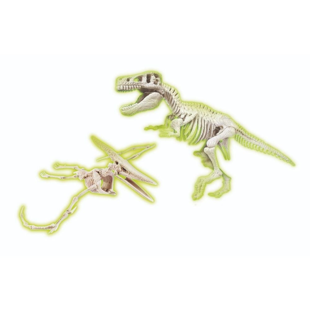Kit arheologic, Clementoni, Glow In The Dark, T-Rex si Pteranodon