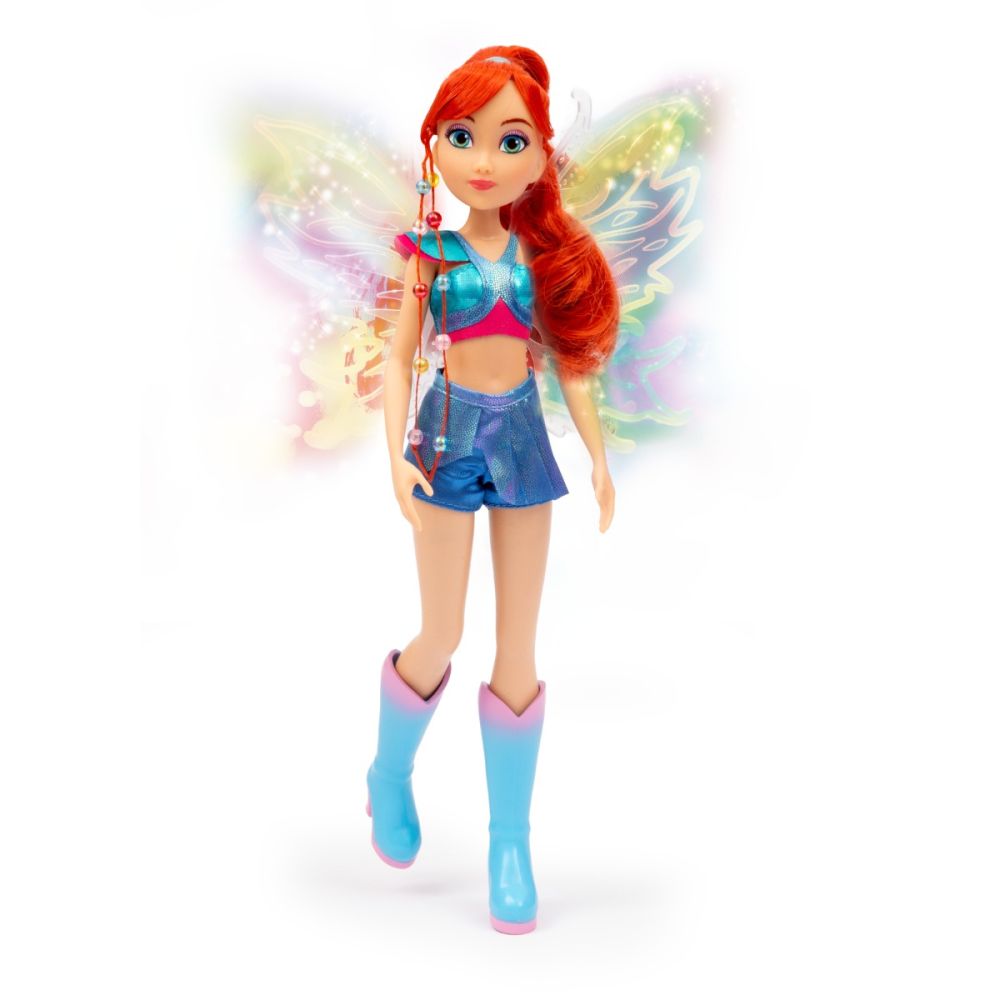 Papusa, Winx Fairy Lighth up, Bloom, 27 cm