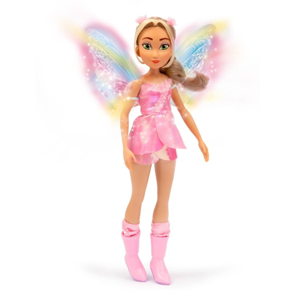 Papusa, Winx Fairy Lighth up, Flora, 27 cm