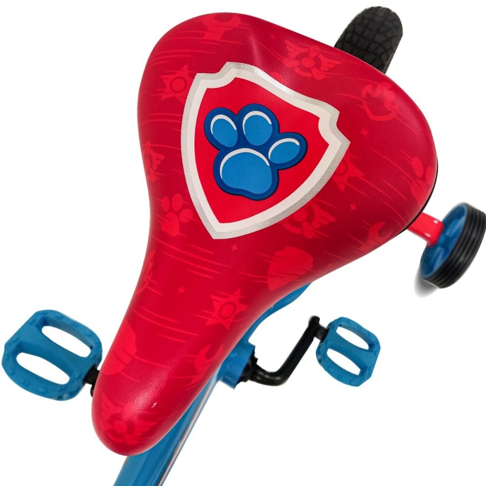 Bicicleta cu roti ajutatoare, Paw Patrol, Chase, 12 inch
