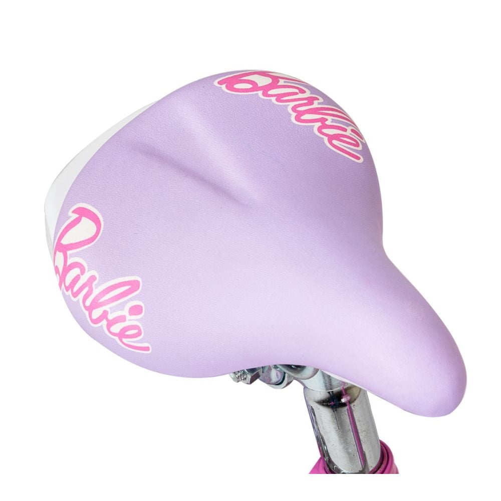 Bicicleta cu cos si roti ajutatoare, Barbie, 12 inch