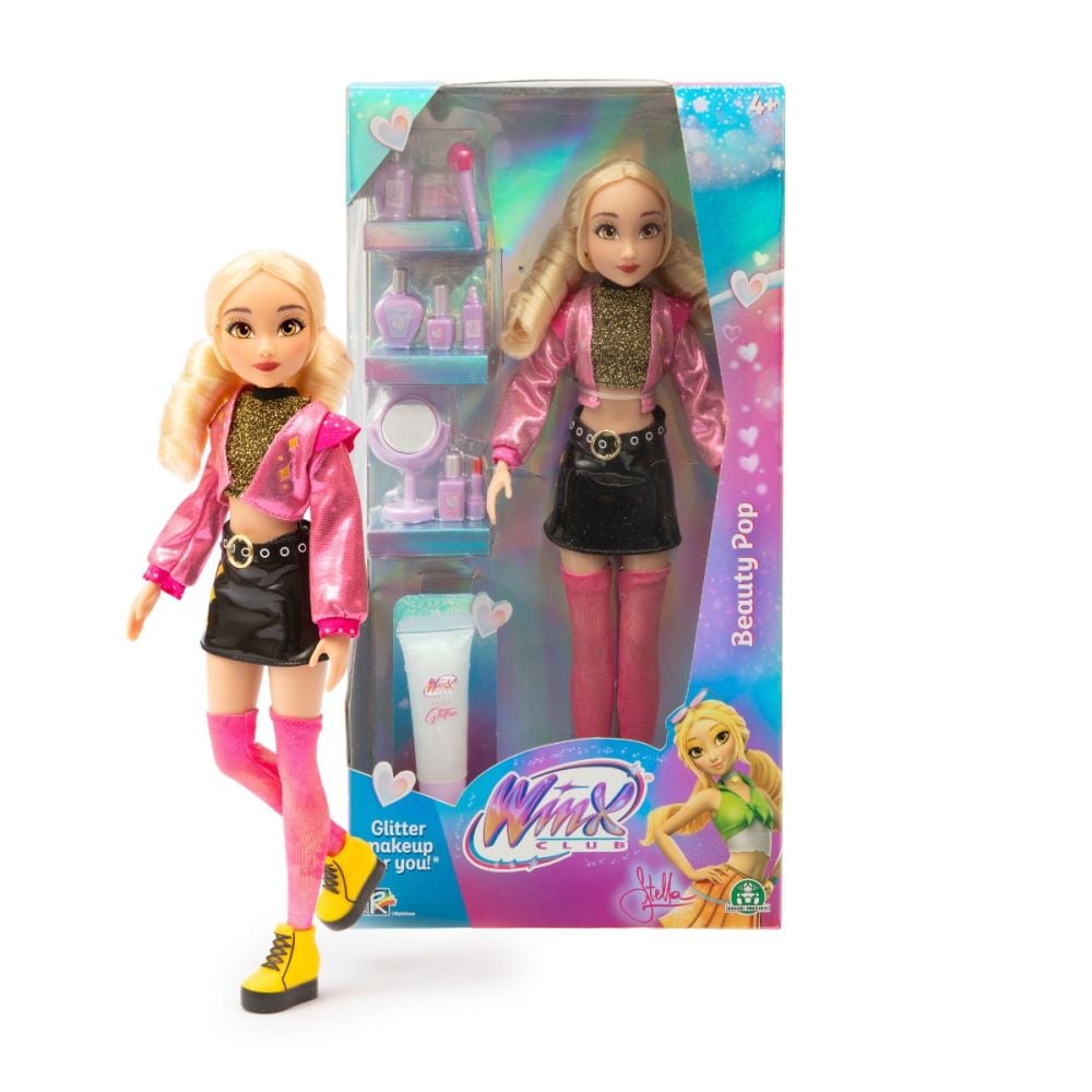Papusa Winx Beauty Pop, Stella, 27cm
