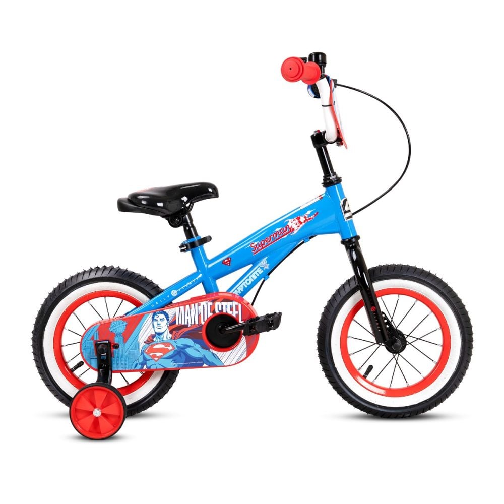 Bicicleta cu roti ajutatoare, Superman, 12 inch