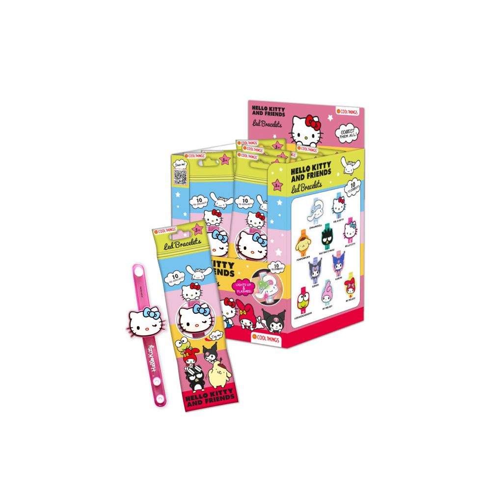 Bratara din silicon cu lumini LED, Hello Kitty and Friends