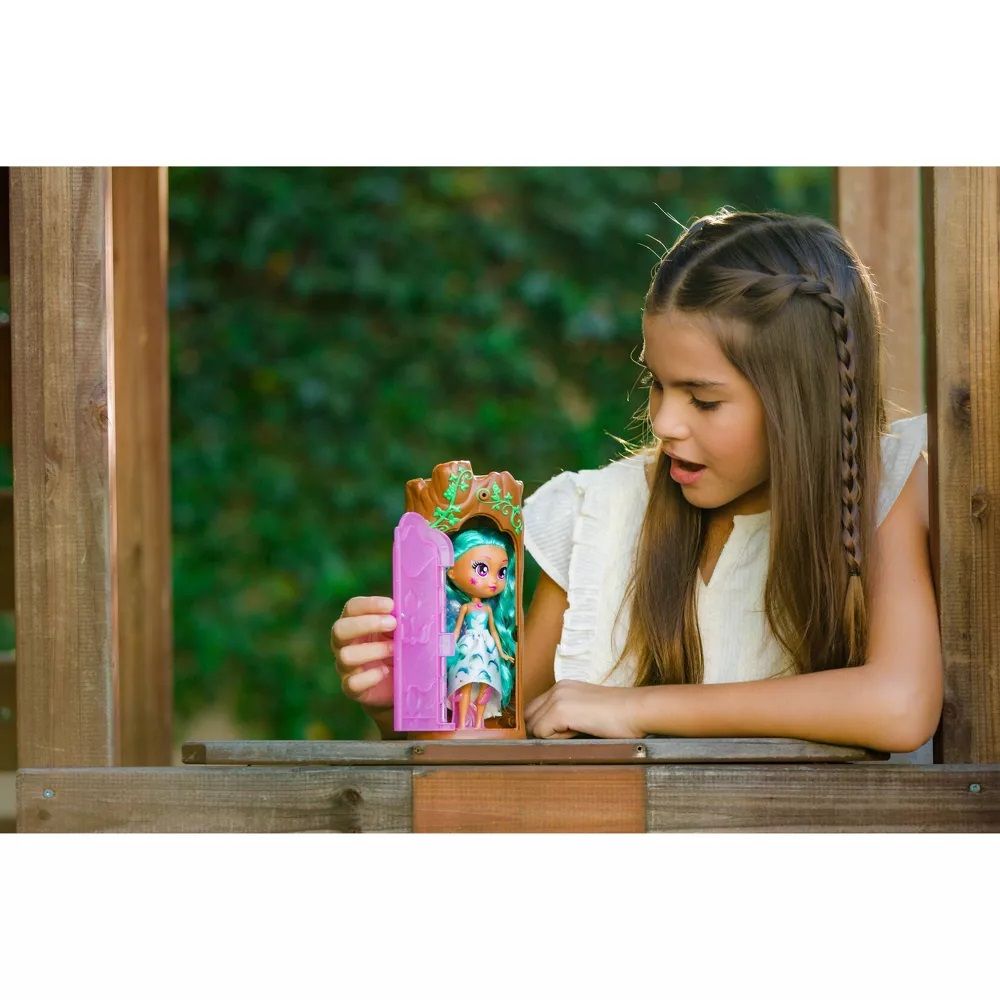 Set de joaca cu zana, Bright Fairy Friends, casuta si accesorii, 16 cm