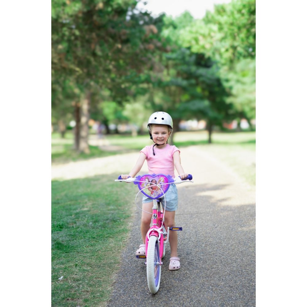 Bicicleta cu roti ajutatoare, Huffy, Disney Princess, 16 inch, Roz
