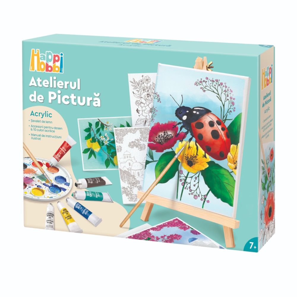 Set de pictura, Happi Hobbi, Atelierul de pictura, Acrylic, Gargarita