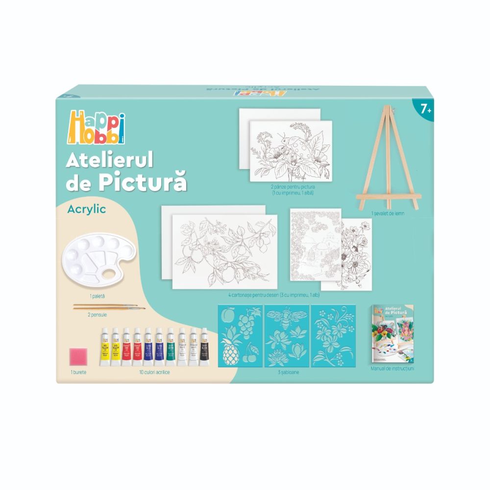 Set de pictura, Happi Hobbi, Atelierul de pictura, Acrylic, Gargarita