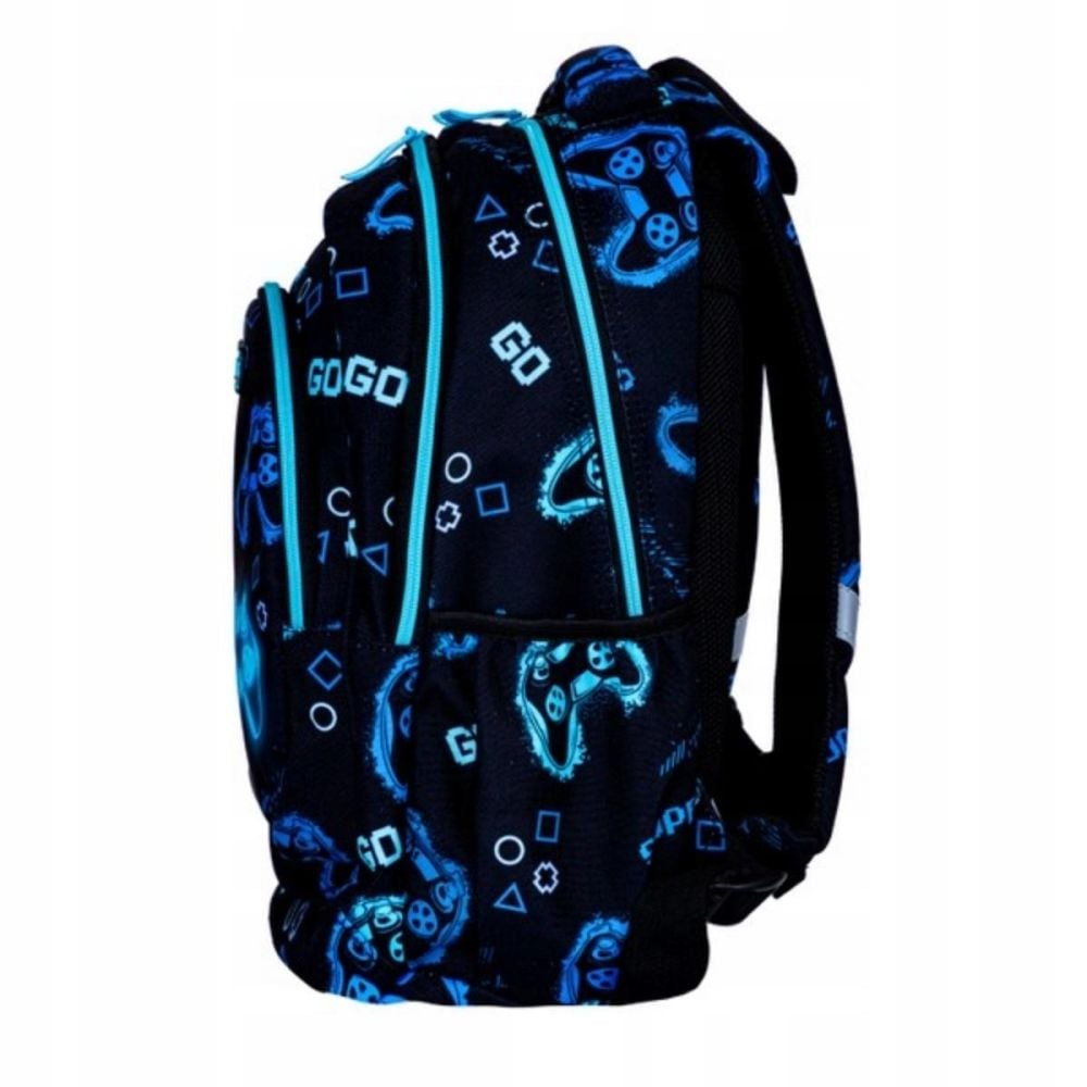 Ghiozdan cu 3 compartimente, AstraBag, Go Playing