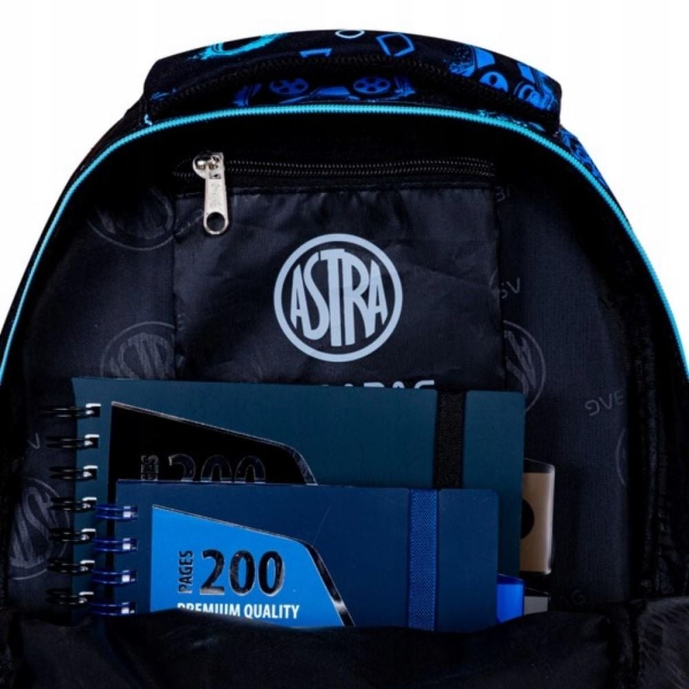 Ghiozdan cu 3 compartimente, AstraBag, Go Playing