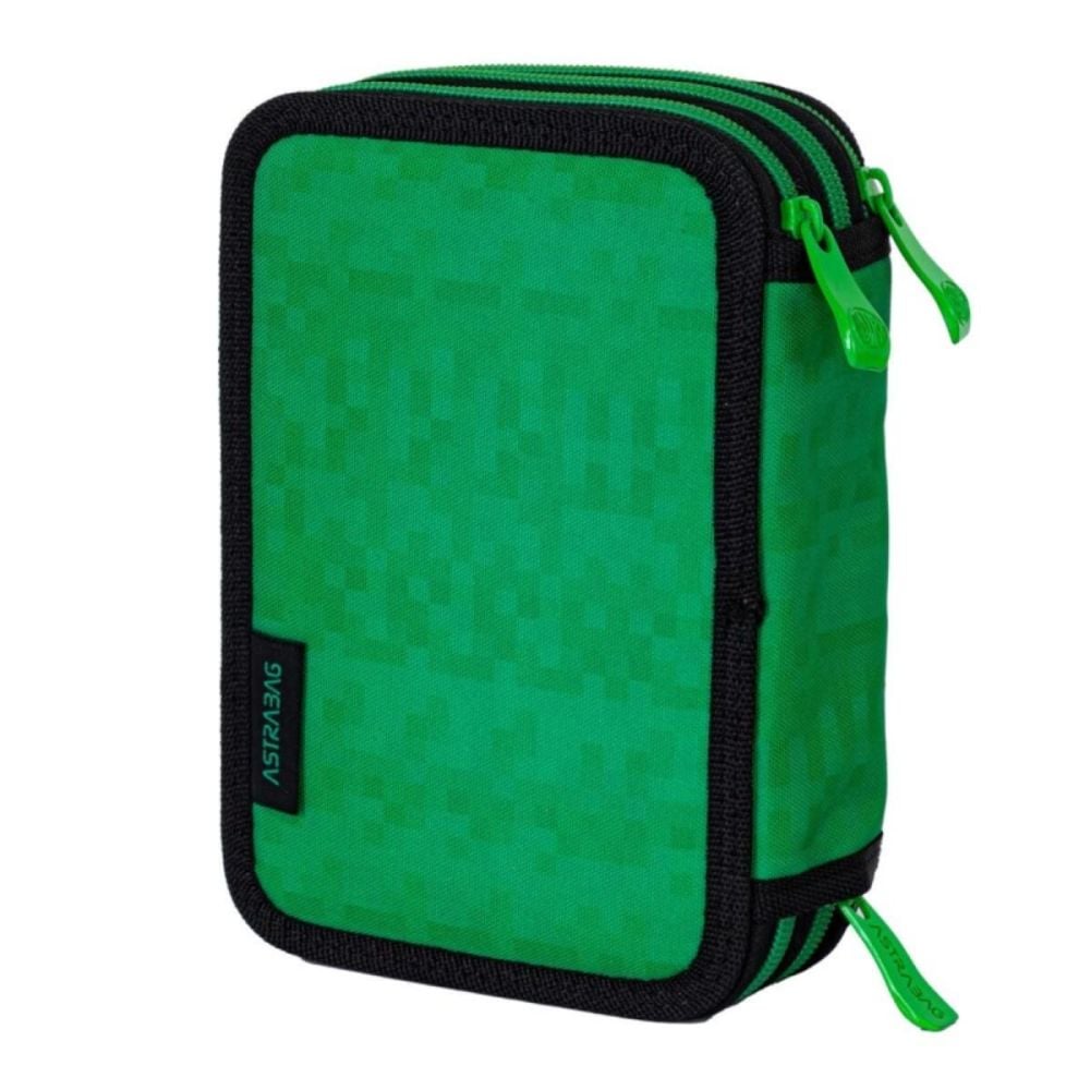 Penar cu 3 compartimente echipat, AstraBag Jumbo, Pixel Hero