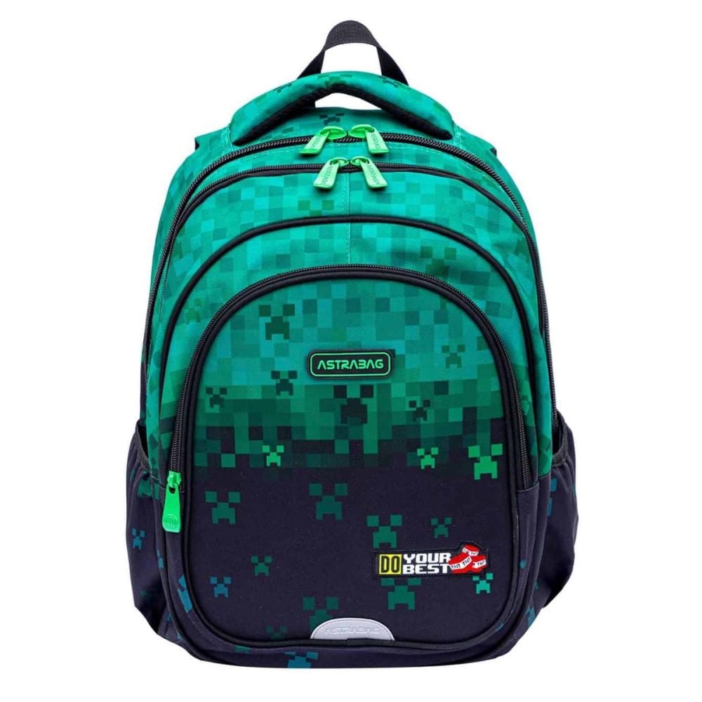 Ghiozdan cu 3 compartimente, AstraBag, Do Your Best