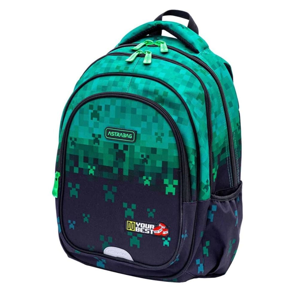 Ghiozdan cu 3 compartimente, AstraBag, Do Your Best
