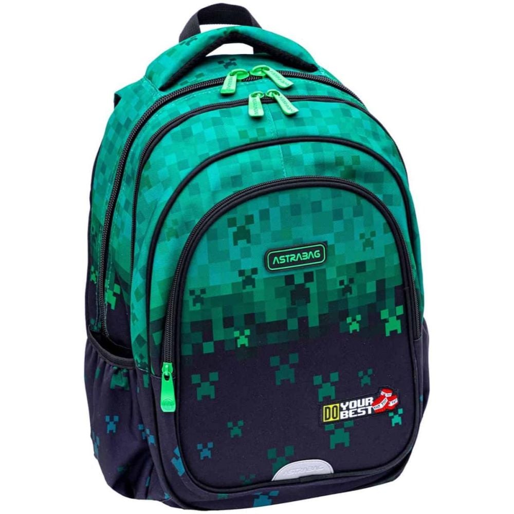 Ghiozdan cu 3 compartimente, AstraBag, Do Your Best