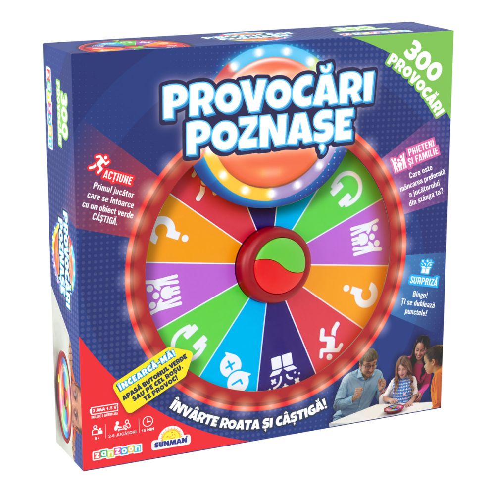 Joc de societate, Zanzoon, Provocari poznase