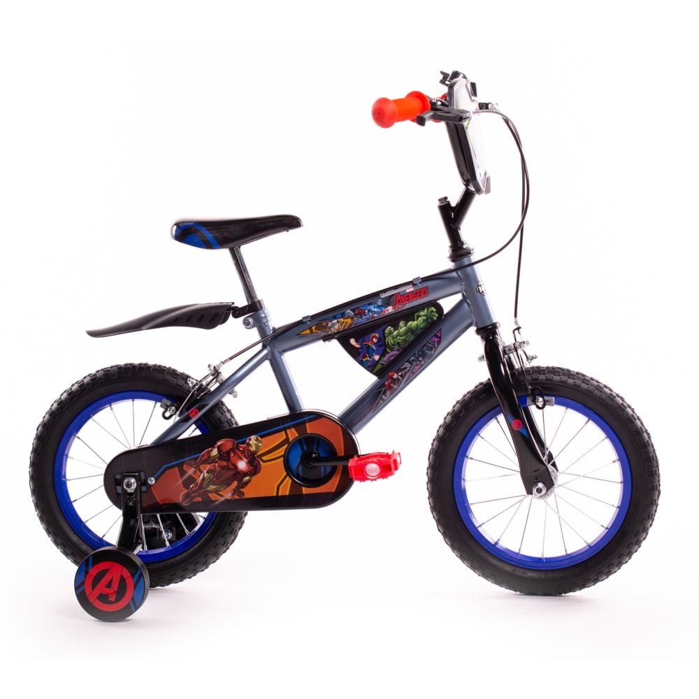 Bicicleta cu roti ajutatoare, Huffy, Marvel Avengers, 14 inch
