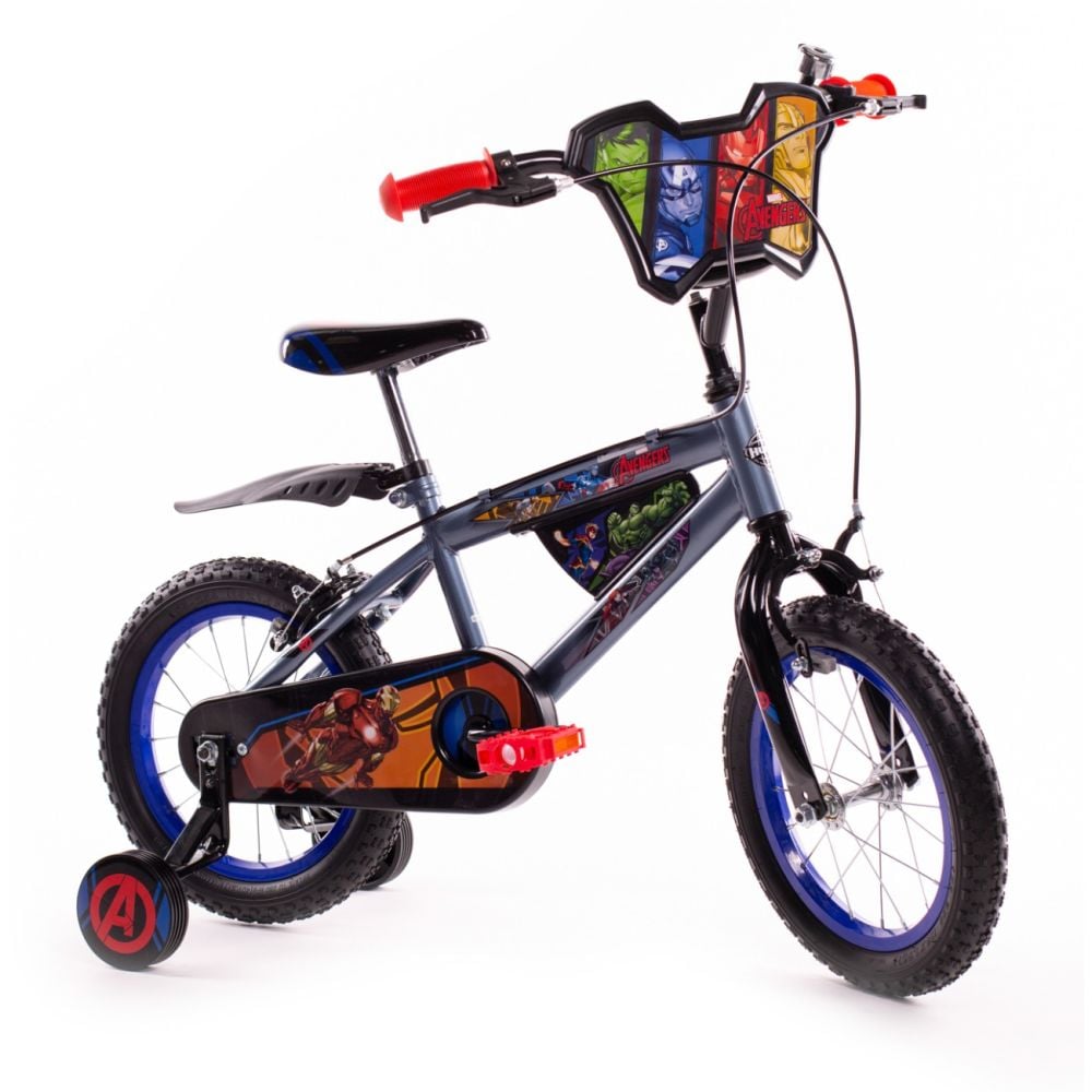 Bicicleta cu roti ajutatoare, Huffy, Marvel Avengers, 14 inch