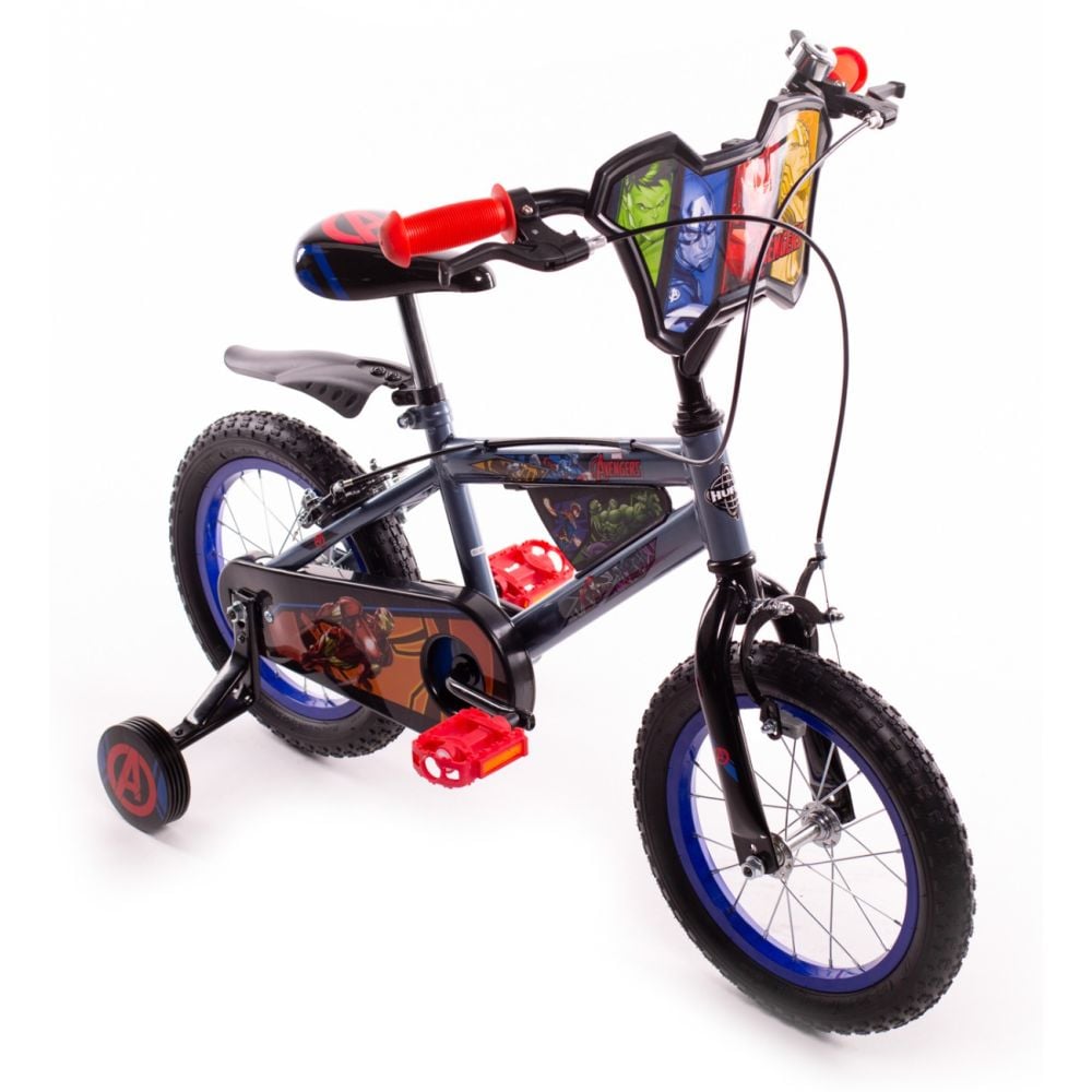 Bicicleta cu roti ajutatoare, Huffy, Marvel Avengers, 14 inch