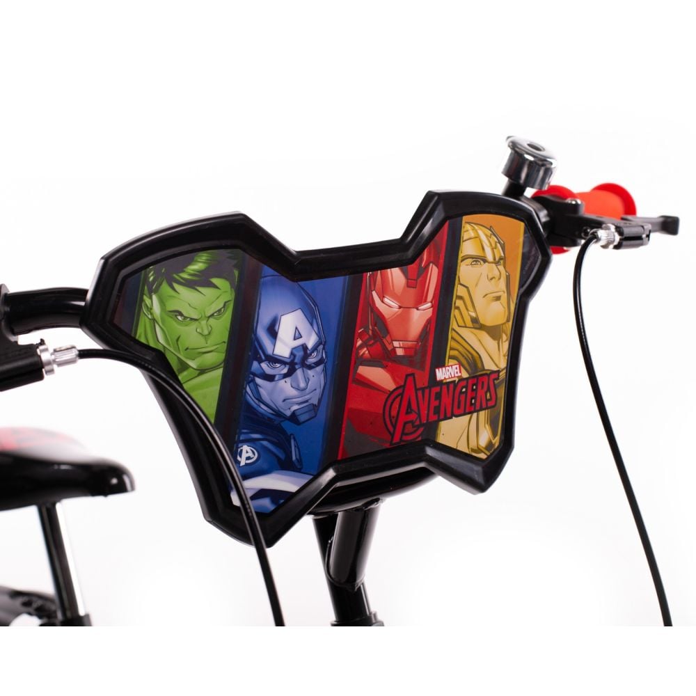 Bicicleta cu roti ajutatoare, Huffy, Marvel Avengers, 14 inch