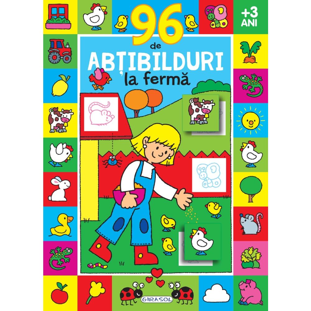 Carte cu 96 de abtibilduri la ferma