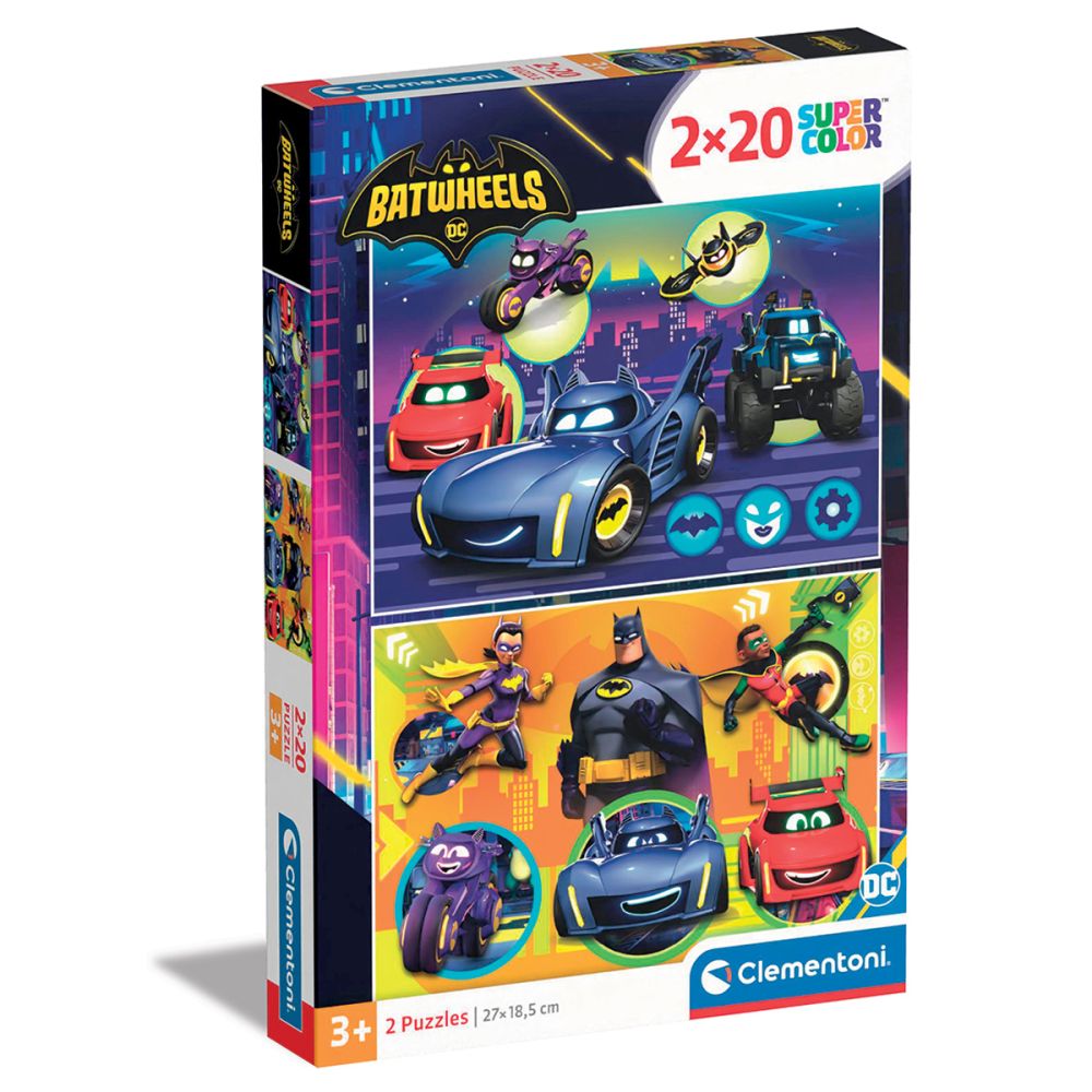 Puzzle Clementoni, Batwheels, 2 x 20 piese