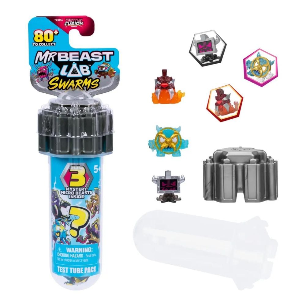 Set 3 figurine surpriza, Mr Beast Lab Swarms, S4, Battle Fusion