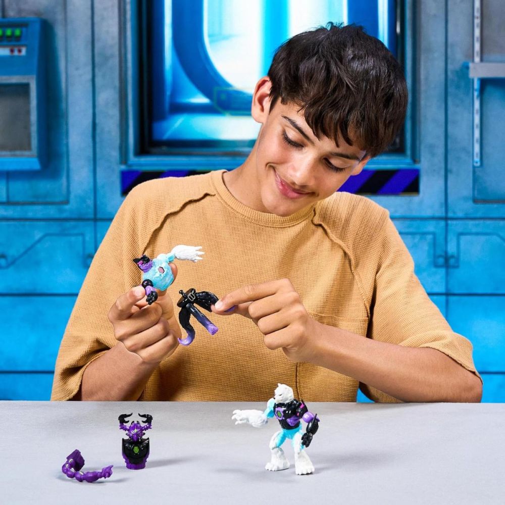 Set 2 figurine, Mr Beast Lab Hibrids, W2, Hyper Fusion, Liger Vs Polar Bear