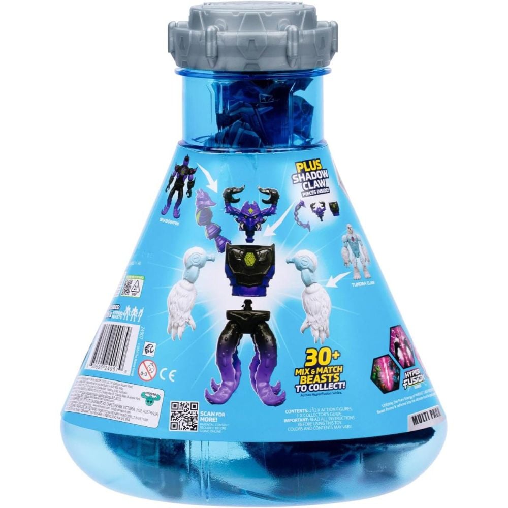 Set 2 figurine, Mr Beast Lab Hibrids, W2, Hyper Fusion, Liger Vs Polar Bear