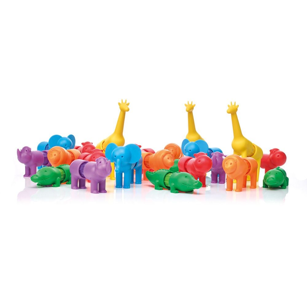Joc magnetic, Smart Max, Primele mele animale de safari, 18 piese