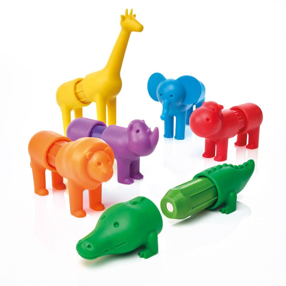 Joc magnetic, Smart Max, Primele mele animale de safari, 18 piese