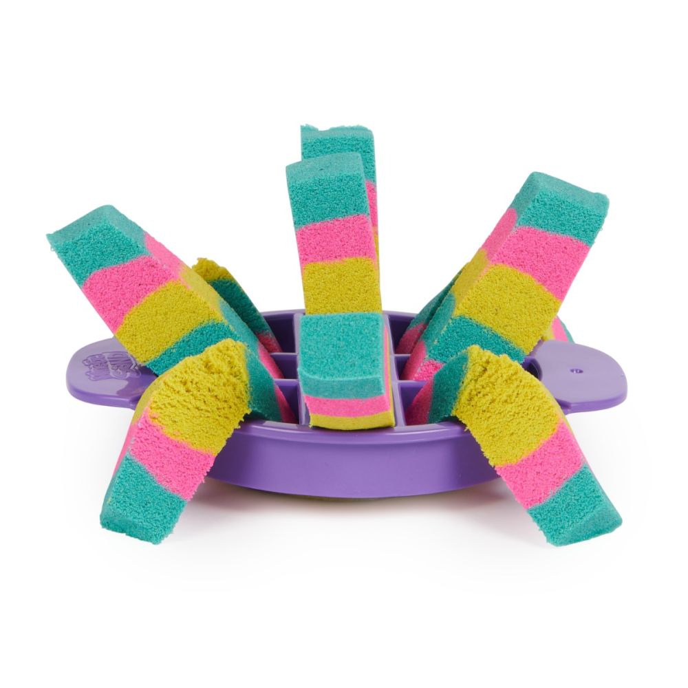 Set de joaca cu nisip si 10 forme de modelat, Kinetic Sand, 20142634