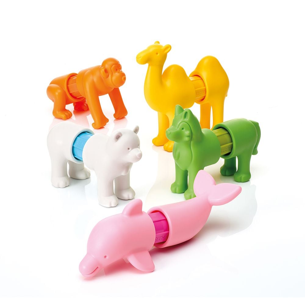 Joc magnetic, Smart Max, Primele mele animale din intreaga lume, 16 piese