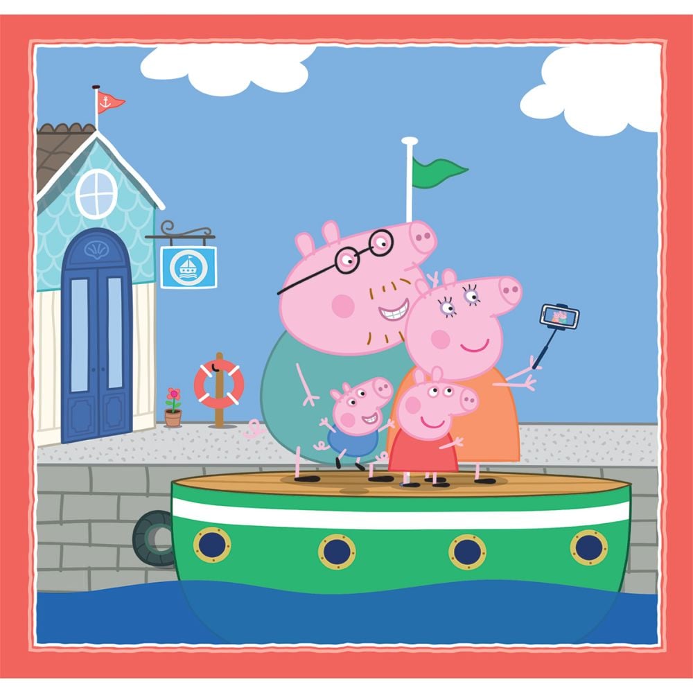 Puzzle Clementoni, Peppa Pig, 3 x 48 piese